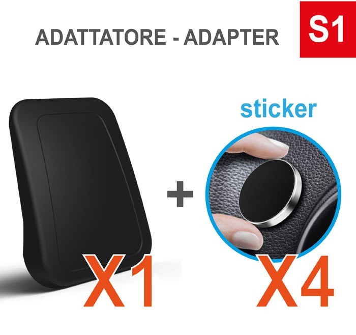 Case4Mask con N° 4 Adattatori con Adesivo S1