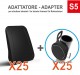 N° 25 Case4mask con N° 25 Adattatori per Strutture Tubolari S5