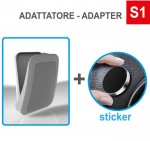 N° 100 Case4mask in colore pieno con N° 100 Adattatori con Adesivo S1