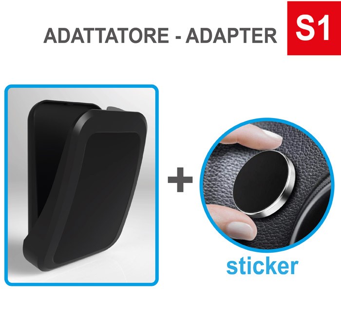 N° 100 Case4mask in colore pieno con N° 100 Adattatori con Adesivo S1