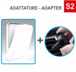 N° 100 Case4mask in colore pieno con N° 100 Adattatori per Bocchette di Ventilazione S2