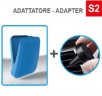 N° 100 Case4mask in colore pieno con N° 100 Adattatori per Bocchette di Ventilazione S2
