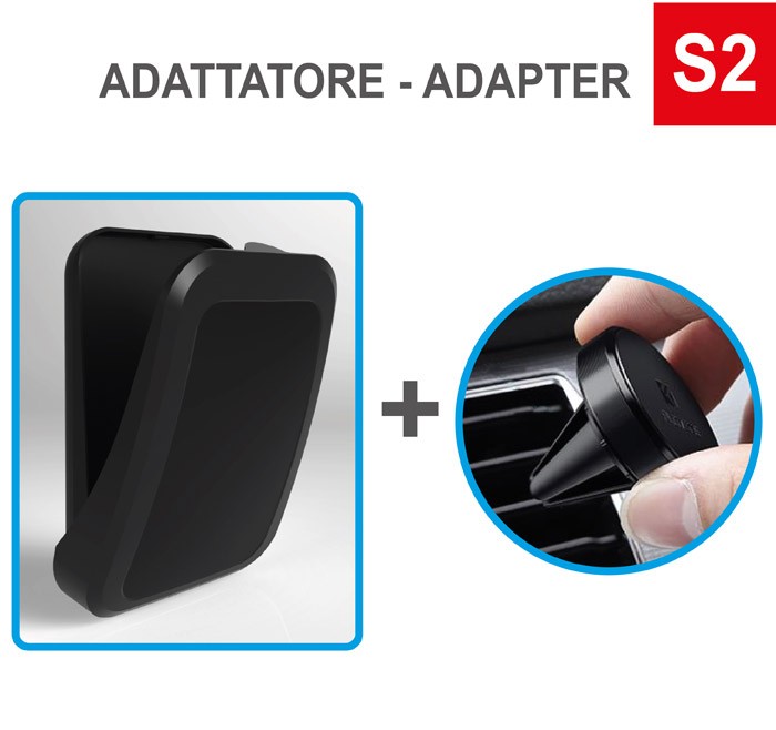 N° 100 Case4mask in colore pieno con N° 100 Adattatori per Bocchette di Ventilazione S2