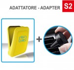 N° 500 Case4mask in colore pieno con N° 500 Adattatori per Bocchette di Ventilazione S2 + Stampa Tampografia in 1 colore