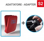 N° 500 Case4mask in colore pieno con N° 500 Adattatori per Bocchette di Ventilazione S2 + Stampa Tampografia in 1 colore