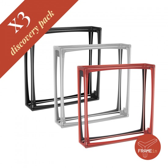FrameIn - Pack of 3 protective silicone frames for board game boxes