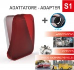 Case4mask Versione "Safety Dress" con Adattatore con Adesivo S1